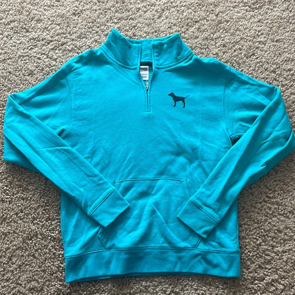 Teal PINK Quarter Zip